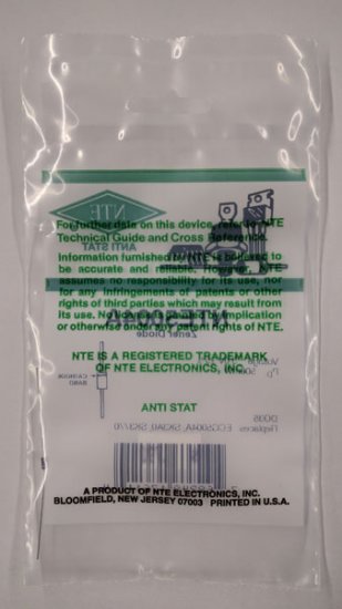 NTE5004A Zener Diode 3.0V 1/2W, DO35
