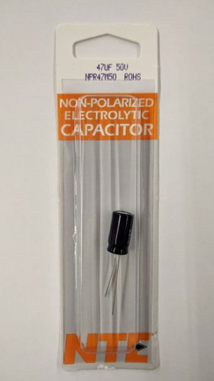 47uf 50V Non-Polar Radial Lead Electrolytic Capacitor