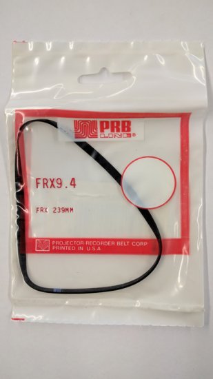FRX9.4 Flat Rubber Belt 9.4\" IC, .14\" CS, .034\" Wall Thickness