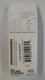 PL-259 Bulkhead Coupler, UHF Jack to UHF Jack (16 Notch)