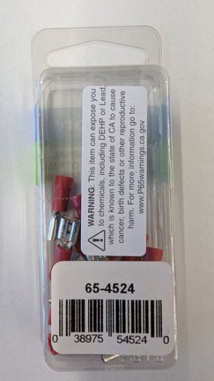 Quick Connect Female Insulated 22-18Awg 0.187" (15Pk) Red Vinyl