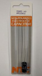 330uf 16V Non-Polar Radial Lead Electrolytic Capacitor