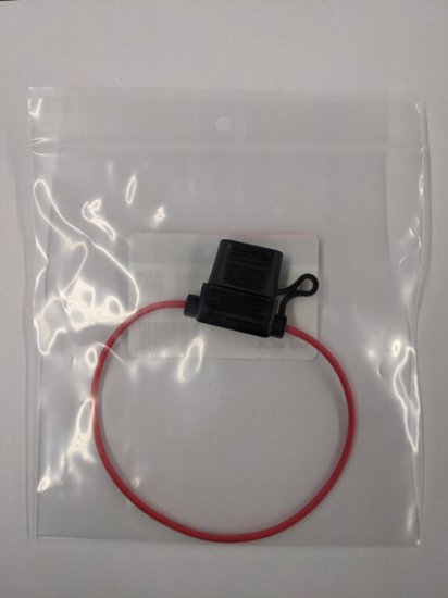 ATC/ATO Inline Fuse Holder (Gauge: 18, Color: Red) 7.5A Limit