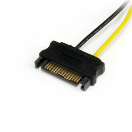 6in SATA Power to 6 Pin PCI Express Video Card Power Cable Adapt