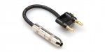 Speaker Adaptor Hosa 1/4in TS to Dual Banana Black 16Awg