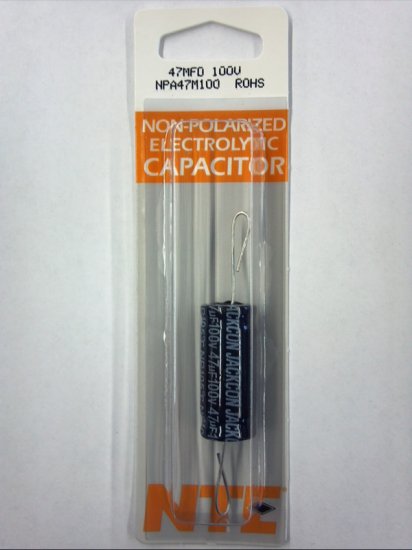 47uf 100V 85°C Axial Lead Electrolytic Capacitor Non-Polar