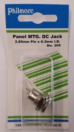 Size Q 6.3/3.0mm Coaxial DC Power Jack Panel Mount Metal Housing