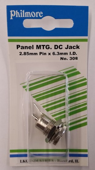 Size Q 6.3/3.0mm Coaxial DC Power Jack Panel Mount Metal Housing