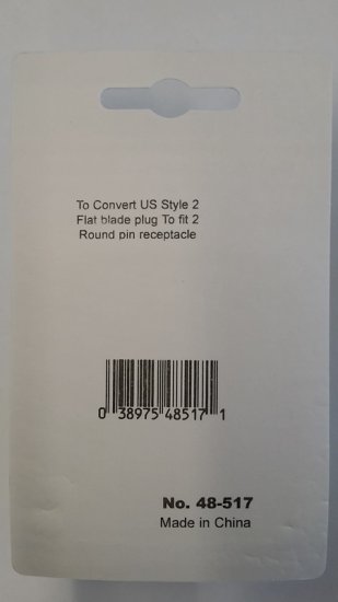 Foreign Plug Adapter - U.S. to Europe