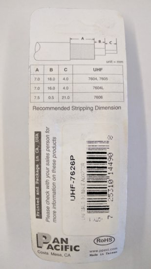 SO-239 Coupler, UHF Plug to UHF Plug
