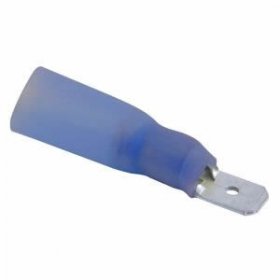 Heat Shrink Male Q.D. Connector 16-14Awg (10Pk) NTE