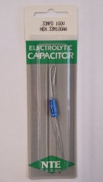 0.33uf 100V Axial Lead Electrolytic Capacitor