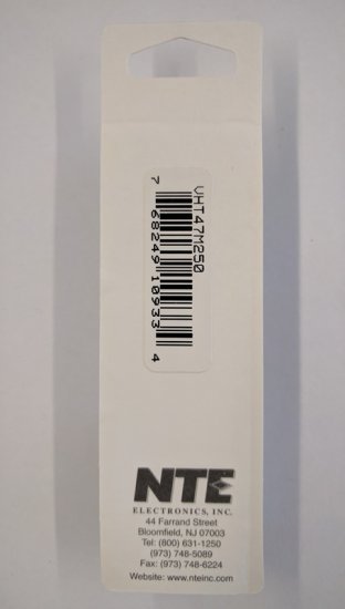 47uf 250V 105°C Radial Lead Electrolytic Capacitor