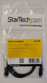 USB-C Cable - M/M - 1 m (3 ft.) - USB 2.0 - USB-IF Certified