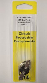 Disc Thermostat 185°F/85°C 15A 125V Close on Rise