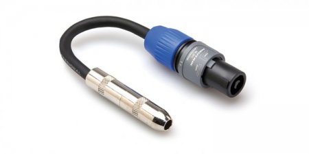 Speaker Adaptor Hosa 1/4in TS to Neutrik speakON 12Awg
