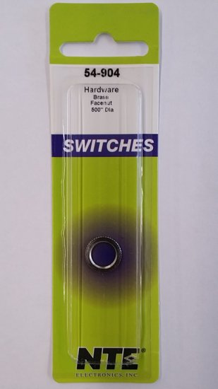 Facenut Brass Bright Nickel Plating Fits 3/8-27NS-2B NTE