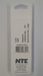 12.5 Amp (S505) Ceramic Fuse (5Pk) Slow Blow 5x20mm
