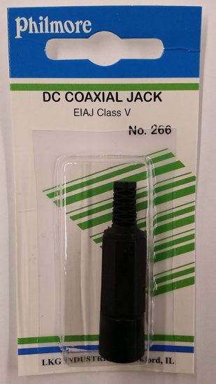 Size T 6.5/4.3/1.4mm Coaxial DC Power Jack Inline