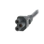 10Ft 18Awg Standard Laptop Power Cord NEMA 5-15P to C5 Mouse Ear