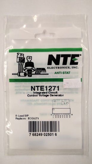 NTE1271 IC, VCR Control Voltage Generator, 8-Lead SIP