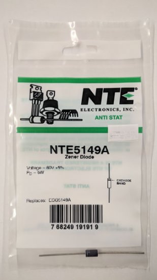 NTE5149A Zener Diode 60.0V 5W Axial Leaded