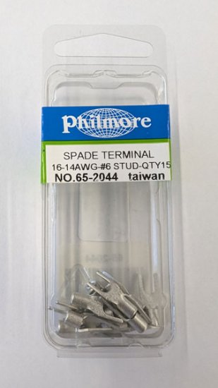 Fork/Spade Non-Insulated 16-14Awg #6 Stud (15Pk)