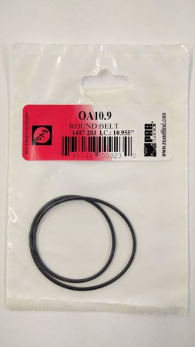 OA10.9 Round Rubber Belt 10.9" IC, .07" Cross Section