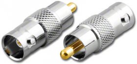 RF Adapter BNC Jack to RCA Plug 75-Ohm