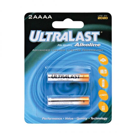 AAAA Ultralast 2-Pack 1.5V Alkaline Batteries