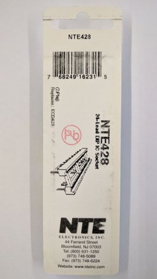 NTE428 Socket for 24 Lead DIP Type Package (2Pk)