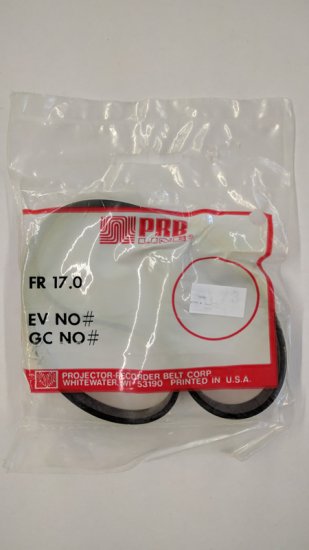 FR17.0 Flat Rubber Belt 17.0\" IC, .366\" CS, .085\" Wall Thickness