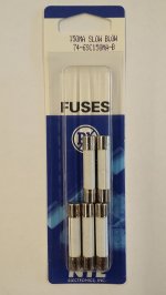 0.15 Amp (150mA) MDA Ceramic Fuse (5Pk) Slow Blow 6x30mm NTE