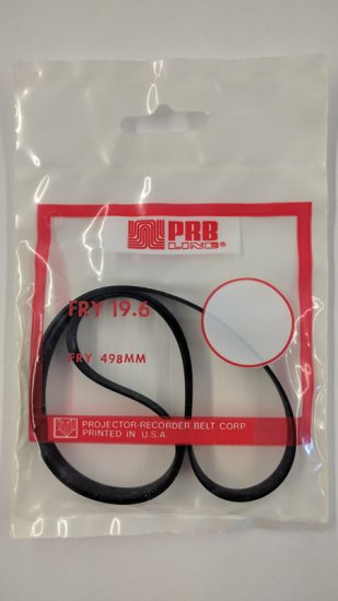 FRY19.6 Flat Rubber Belt 19.6\" IC, .31\" CS, .027\" Wall Thickness