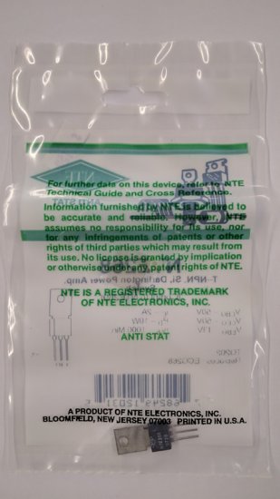 NTE268 T-NPN, Si, Darlington Power Amp (Compl to NTE269)