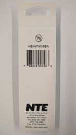 47uf 16V Axial Lead Electrolytic Capacitor