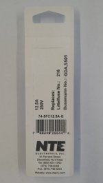 12.5 Amp (GDA) Ceramic Fuse (5Pk) Fast Acting 5x20mm