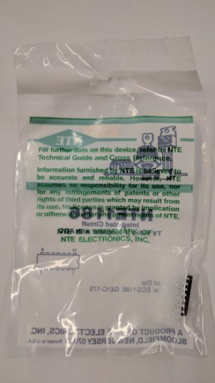 NTE1186 IC, TV Video IF Amplifier with AGC, 14-Lead DIP