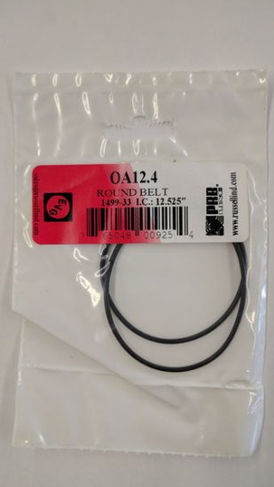 OA12.4 Round Rubber Belt 12.4\" IC, .07\" Cross Section