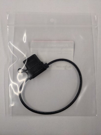 ATC/ATO Inline Fuse Holder (Gauge: 12, Color: Black) 20A Limit