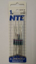 510 Ohm 1 Watt Metal Oxide Film Resistor (10Pk) 2% Tolerance