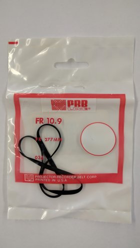FR10.9 Flat Rubber Belt 10.8" IC, .125" CS, .025" Wall Thickness