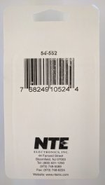 SPST 125V w/3V Amber LED Round Rocker On-None-Off 16A NTE