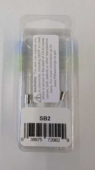 2 Amp (MDL) Glass Fuse (2Pk) Slow Blow 1/4"x1-1/4"