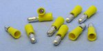 Bullet Male Insulated Vinyl 12-10Awg 0.195" (12Pk) Yellow