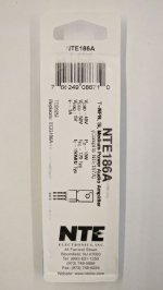 NTE186A T-NPN, Si, Medium Power Audio Amp (Compl to NTE187A)