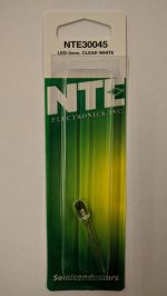 5mm Super Bright White LED 16,000mcd Clear Lens