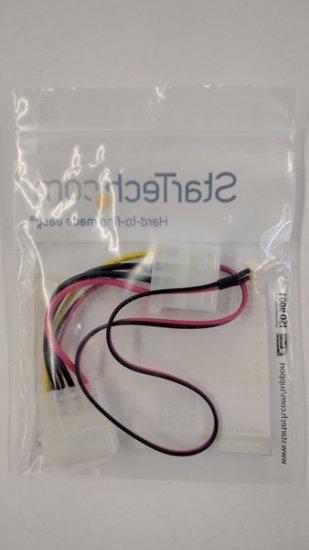 12in Fan Adapter - TX3 to 2x LP4 Power Y Splitter Cable