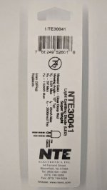 5mm Super Bright Deep Red LED 9000mcd (3Pk) Clear Lens