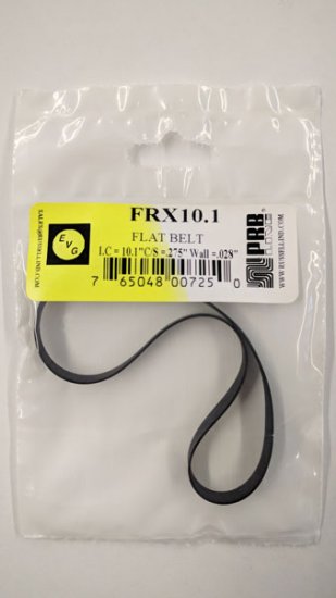 FRX10.1 Flat Rubber Belt 10.1\" IC, .275\" CS, .028\" Wall Thicknes